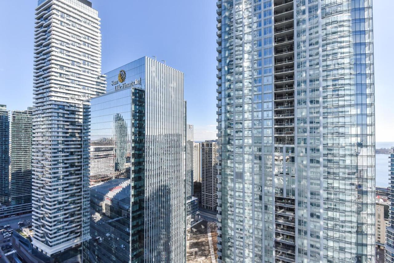 Condo Downtown, Cn Tower, Financial District Toronto Kültér fotó